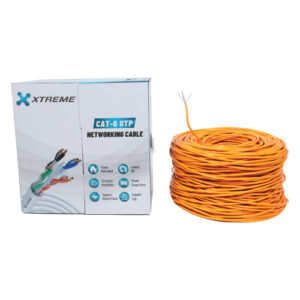 XTREME XUTP6 NET CORE INDOOR CAT6 UTP CCA ORANGE NETWORKING CABLE